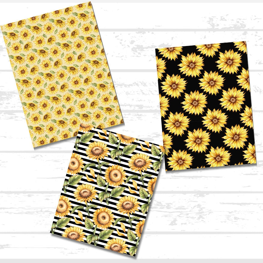 Sunflower Scrapbook Paper Bundle