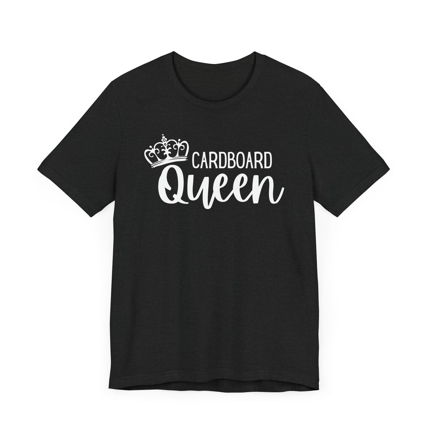 Cardboard Queen Graphic Tee | Pink, Aqua, Black with Crown | Crafty T-Shirt