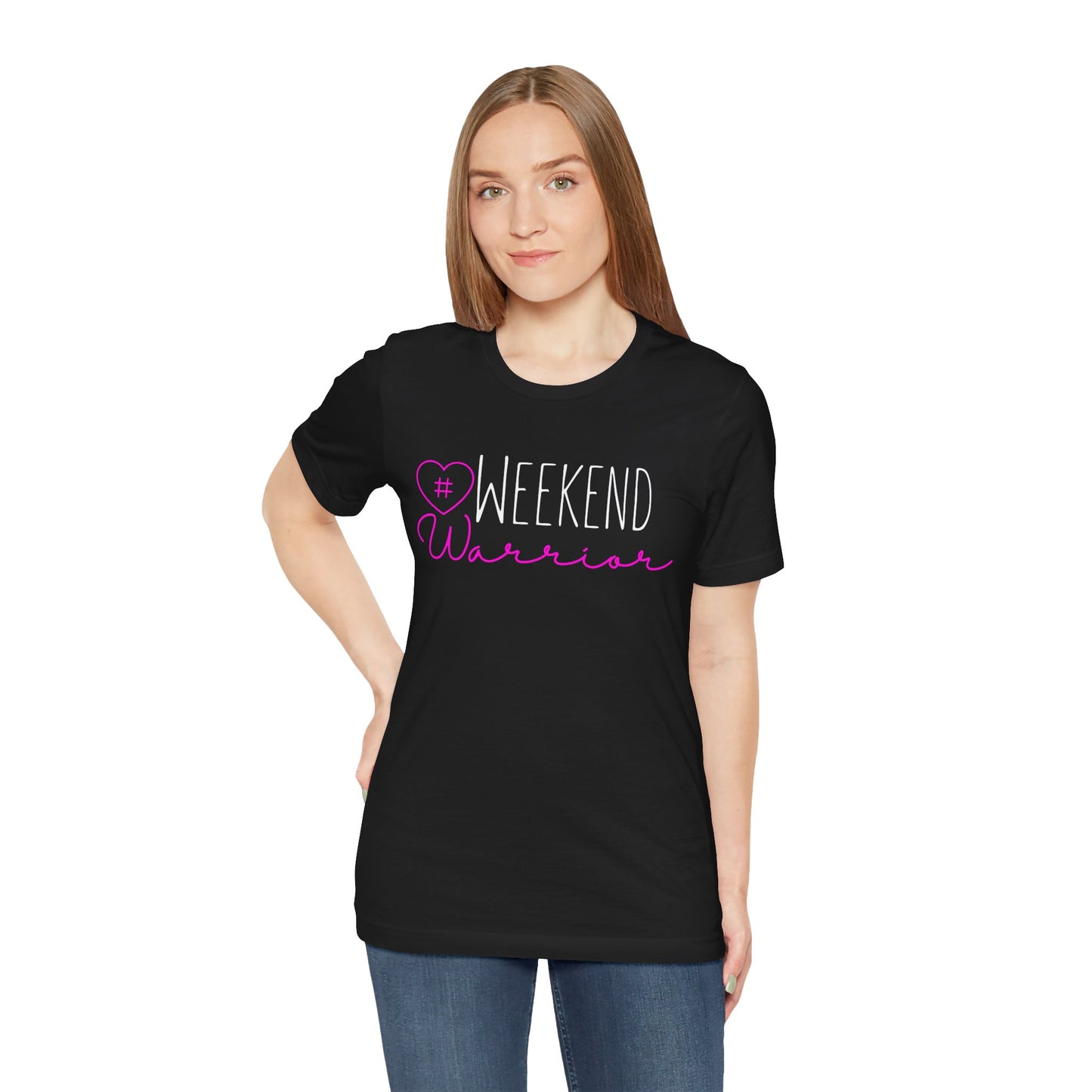 Weekend Warrior Women's Graphic Tee | PINK Warrior | Inspirational T-Shirt