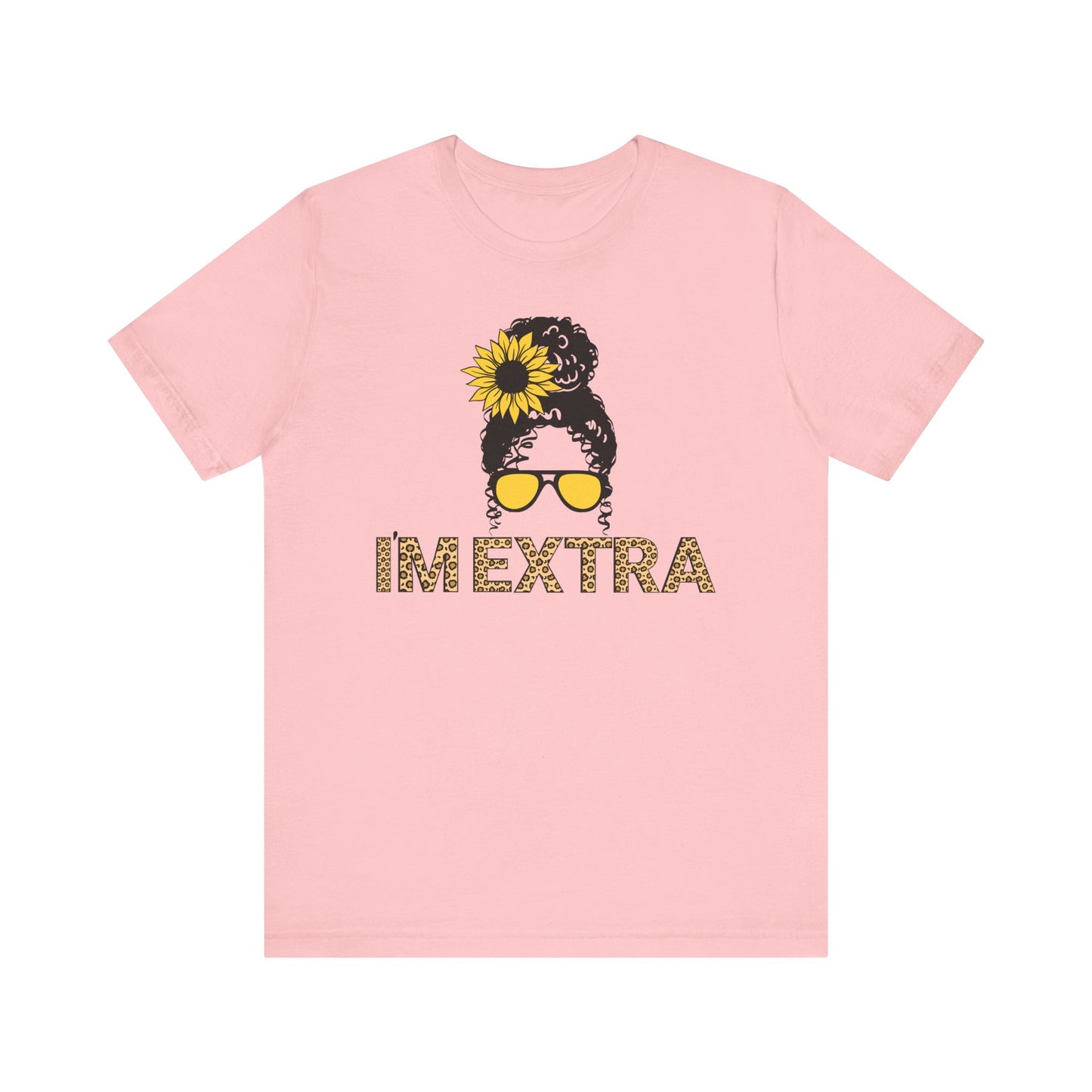 I'm Extra Sunflower Leopard Girl Graphic Tee | Women's Crafty Inspiration T-Shirt