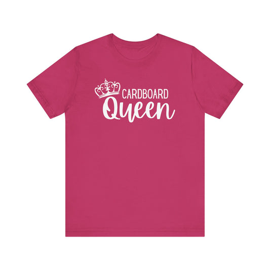 Cardboard Queen Graphic Tee | Pink, Aqua, Black with Crown | Crafty T-Shirt