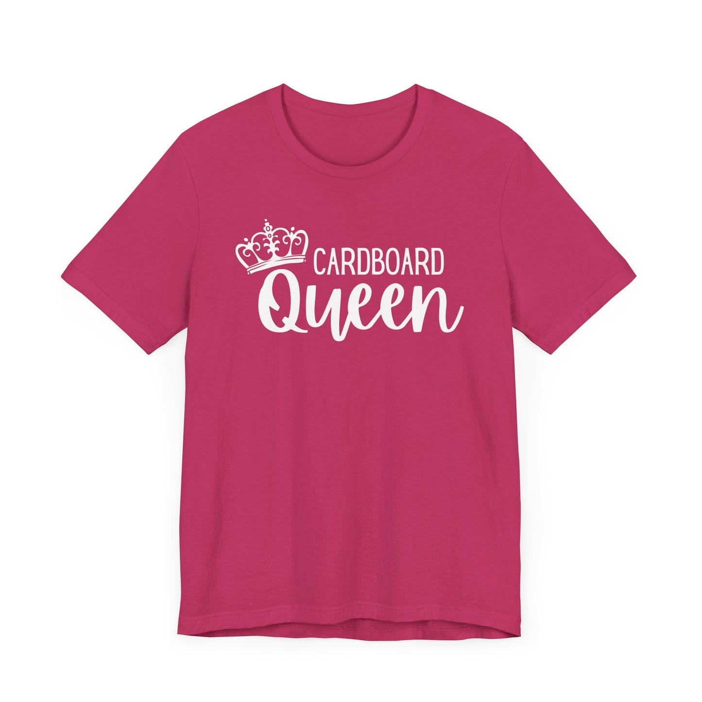 Cardboard Queen Graphic Tee | Pink, Aqua, Black with Crown | Crafty T-Shirt