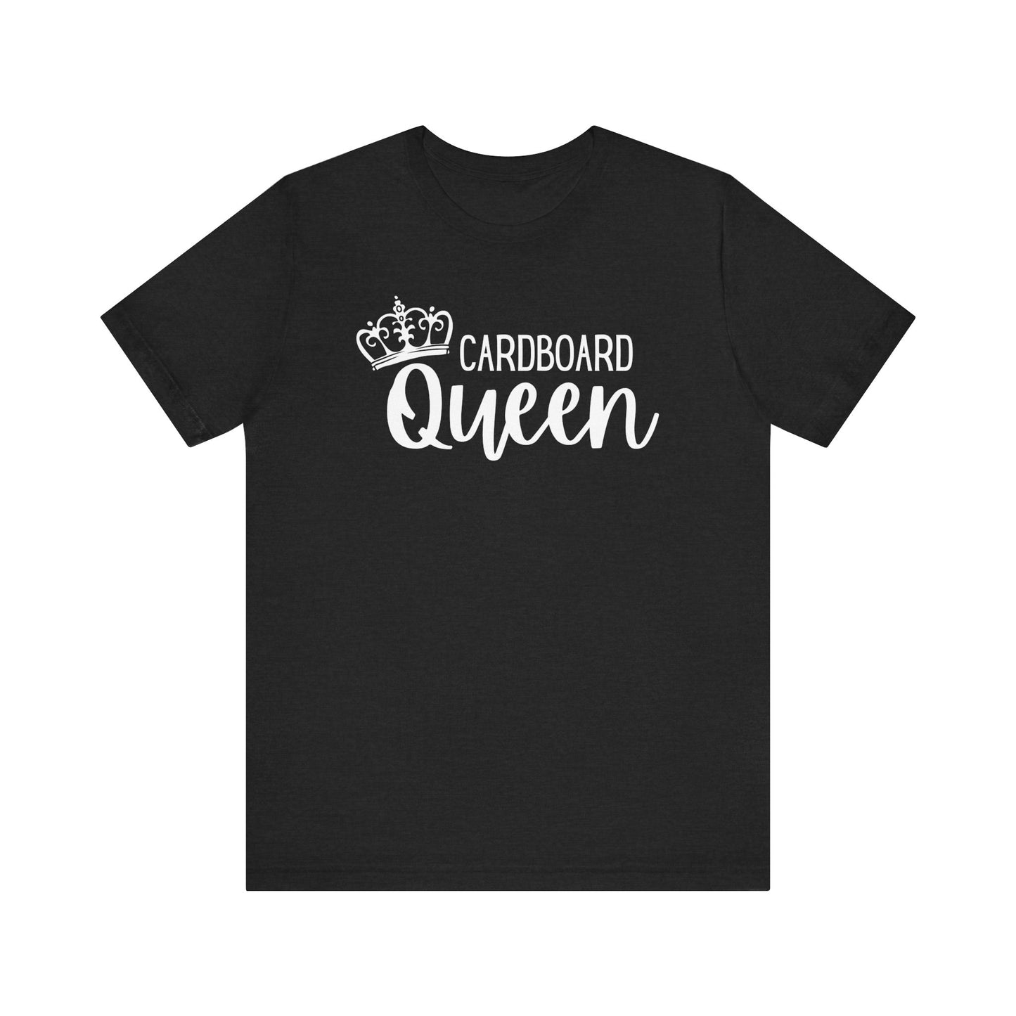 Cardboard Queen Graphic Tee | Pink, Aqua, Black with Crown | Crafty T-Shirt