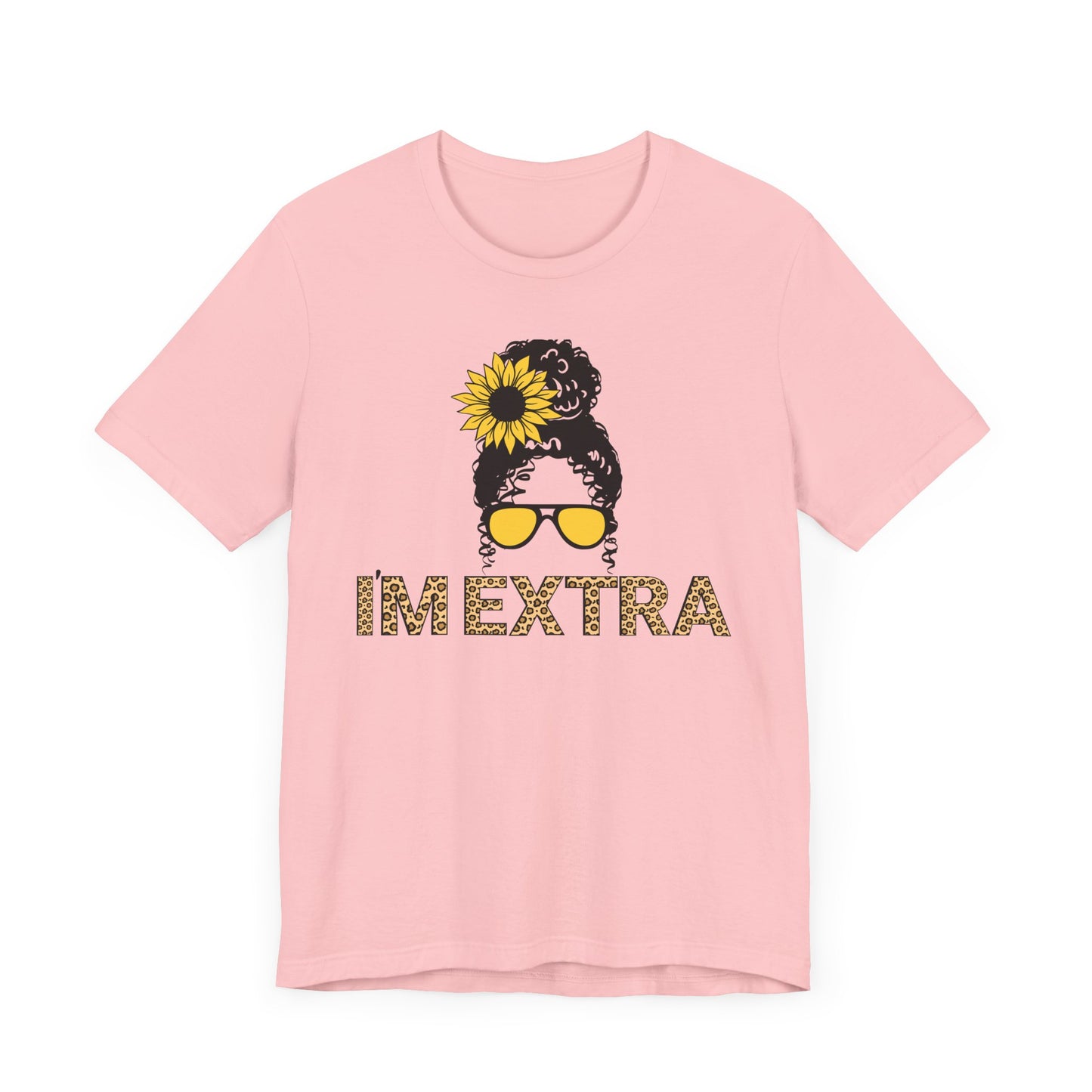 I'm Extra Sunflower Leopard Girl Graphic Tee | Women's Crafty Inspiration T-Shirt