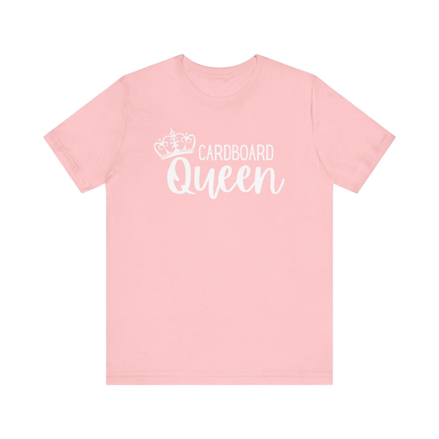 Cardboard Queen Graphic Tee | Pink, Aqua, Black with Crown | Crafty T-Shirt