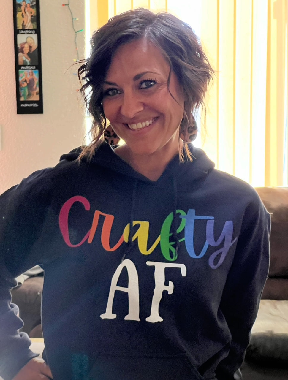 Crafty AF Heavy Blend Hooded Sweatshirt | Women's Crafty Inspirational Hoodie