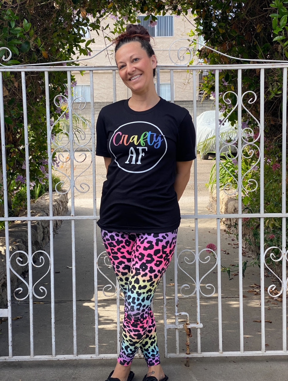 Crafty AF Graphic Tee | Women's Crafty Inspirational T-Shirt