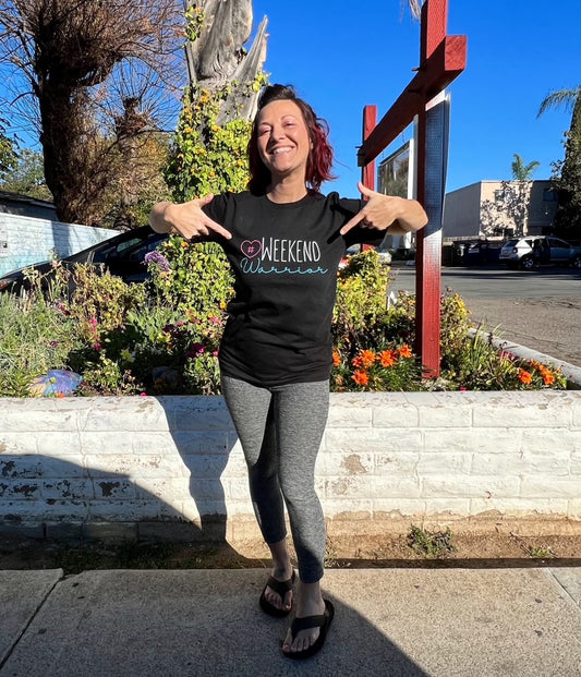 Weekend Warrior Women's Graphic Tee | TEAL Warrior | Inspirational T-Shirt