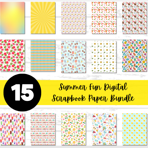 Summer Fun Scrapbook Paper Bundle