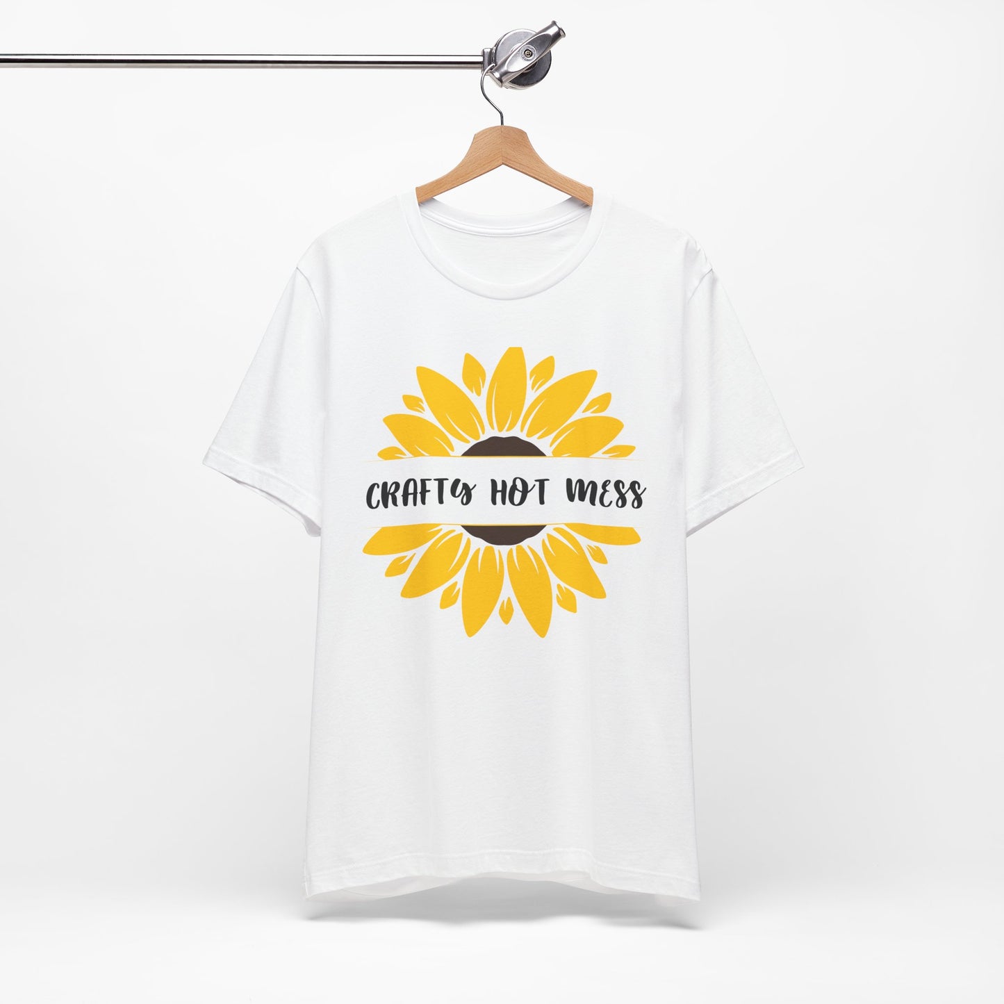 Crafty Hot Mess Sunflower Graphic Tee | Women's Crafty Inspiration T-Shirt