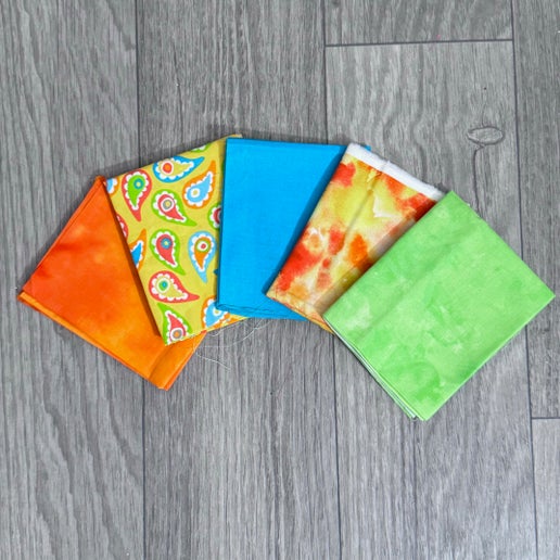 5 Fabric Bundle: "Color me Happy"