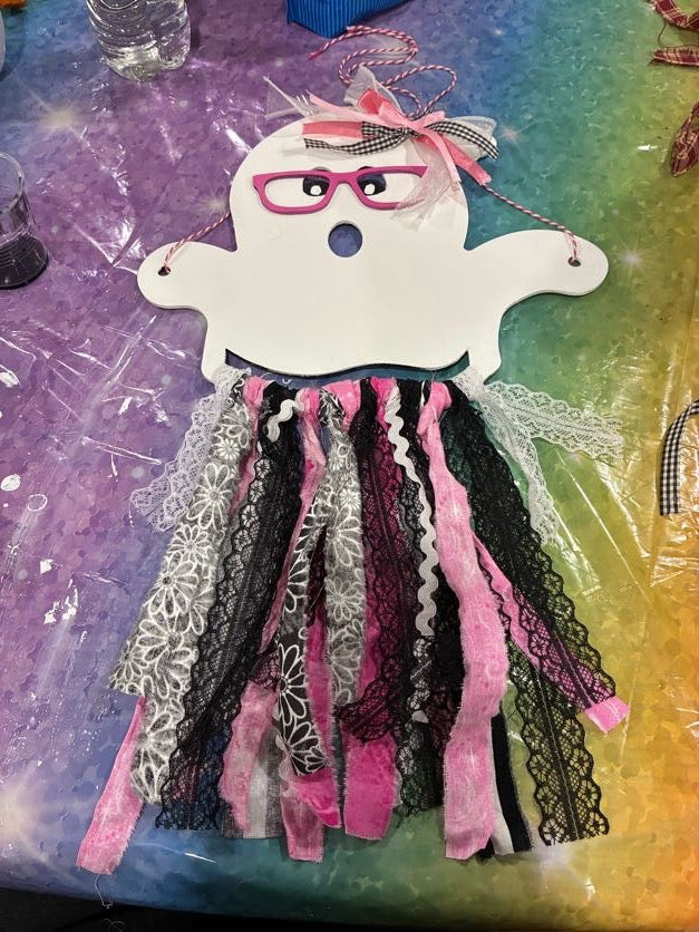 Halloween Rag Ghost Cutout and Kit