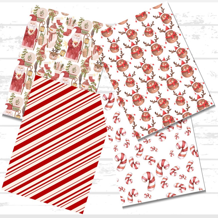 Christmas Printable Scrapbook Paper Bundle | Winter