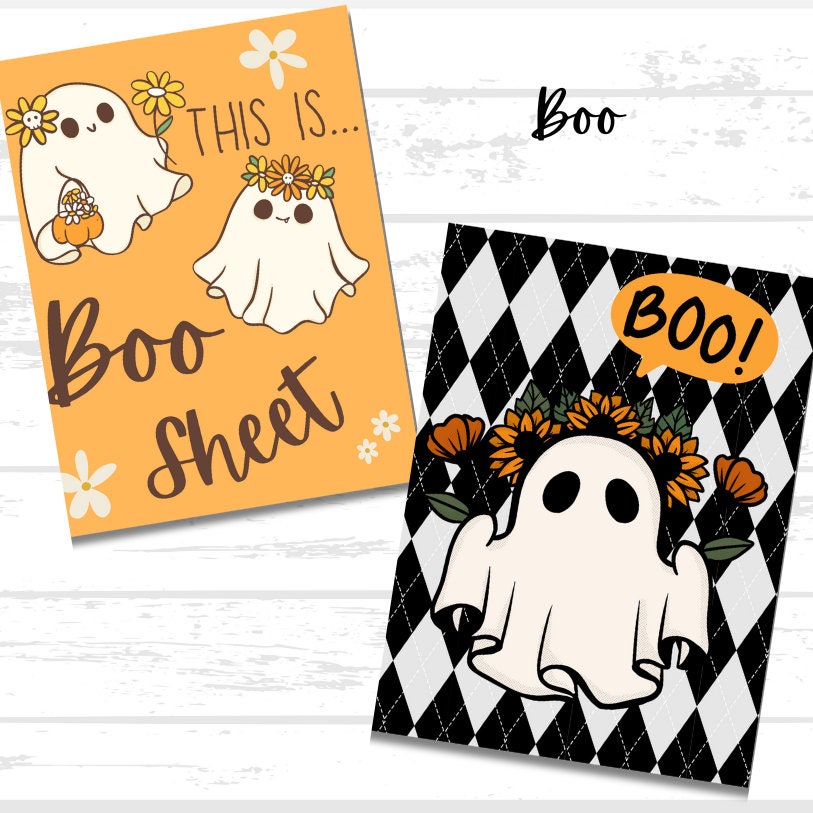 Halloween Ghost Printable Paper Bundle