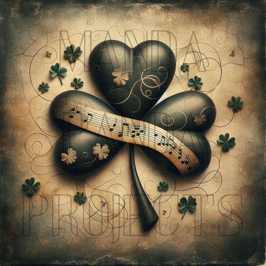 St. Patricks Day Vintage Shamrock Printable Bundle