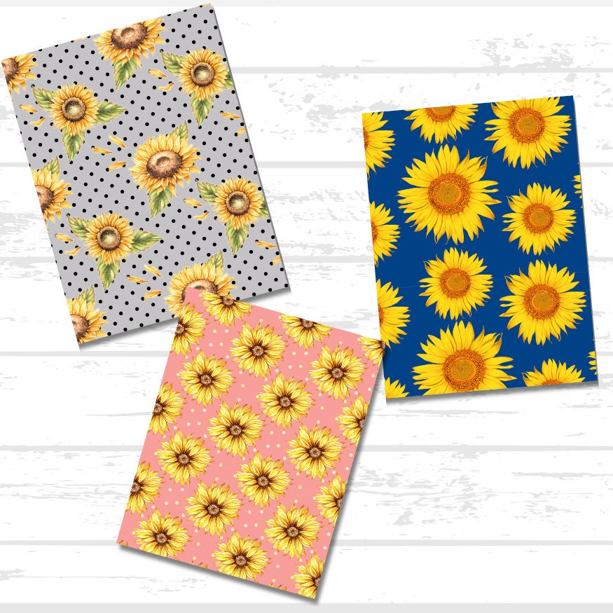 Sunflower Scrapbook Paper Bundle