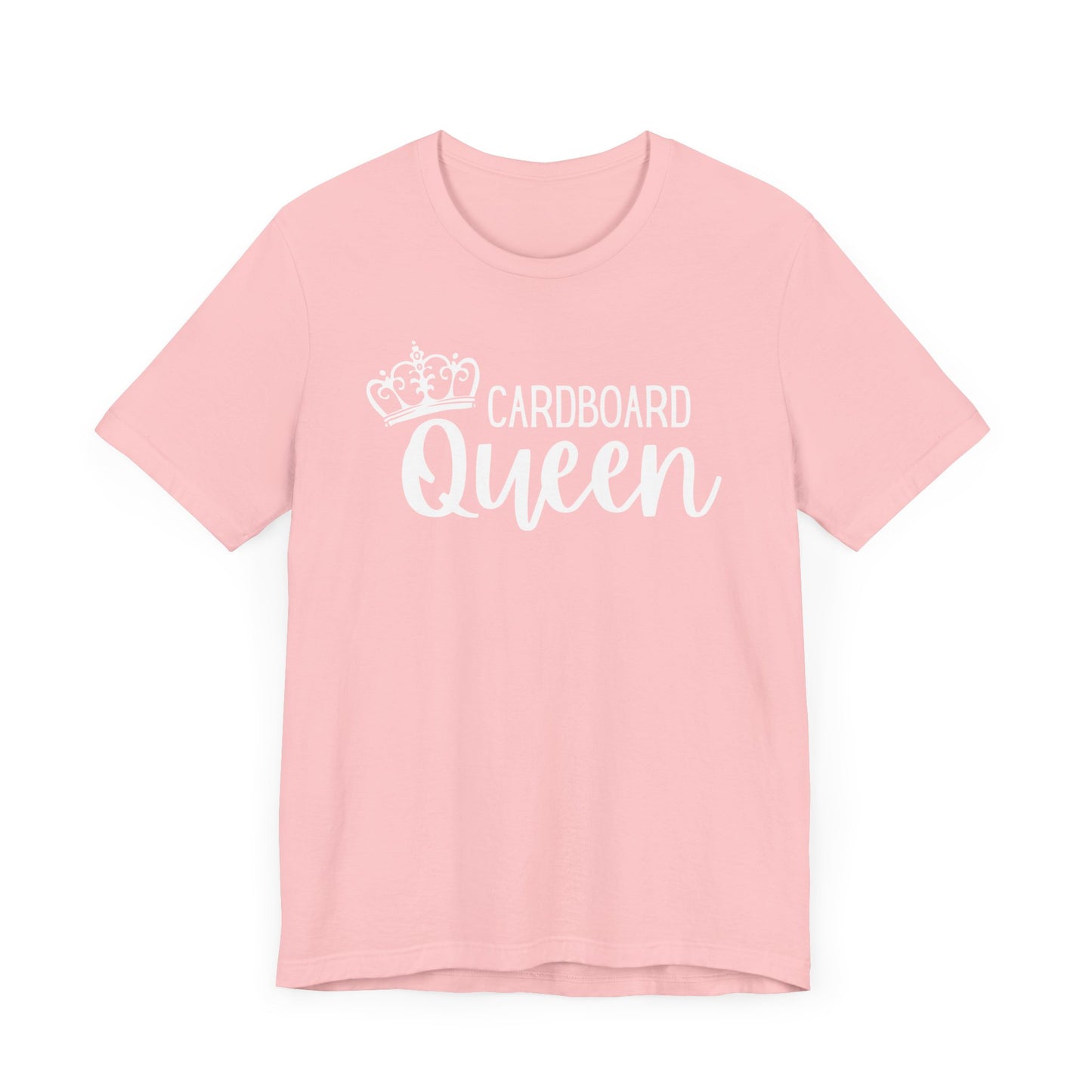 Cardboard Queen Graphic Tee | Pink, Aqua, Black with Crown | Crafty T-Shirt