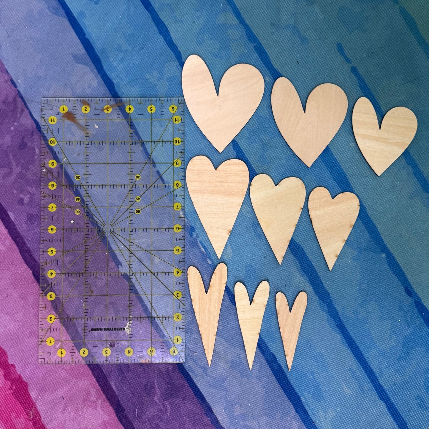 Wonky & Primitive Wood Hearts Packs