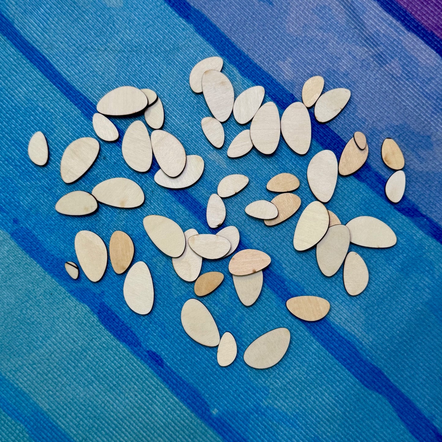 Small Wood Shape Packs - Hearts | Stars | Circles | Tile | Oblong