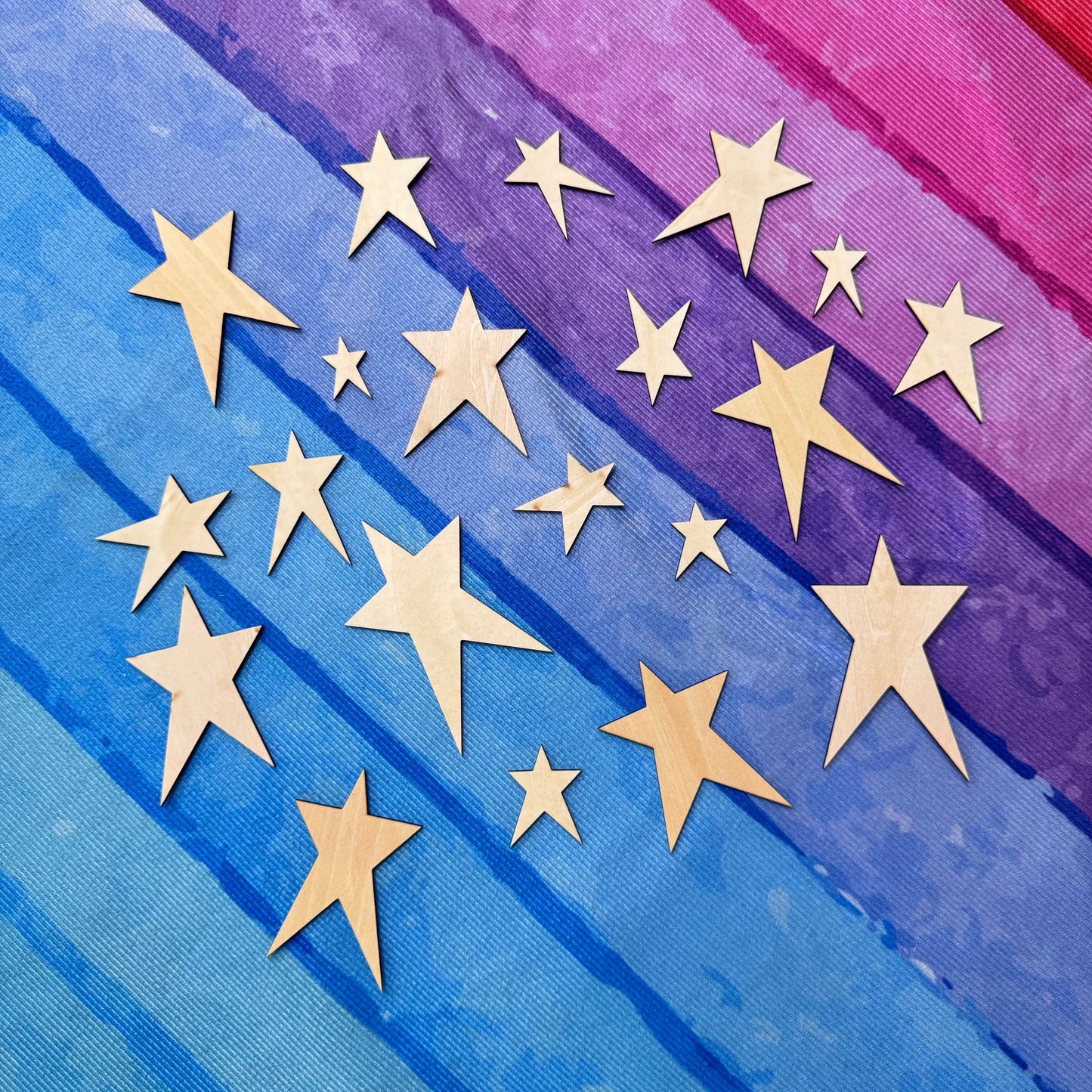Primitive Wood Stars Packs