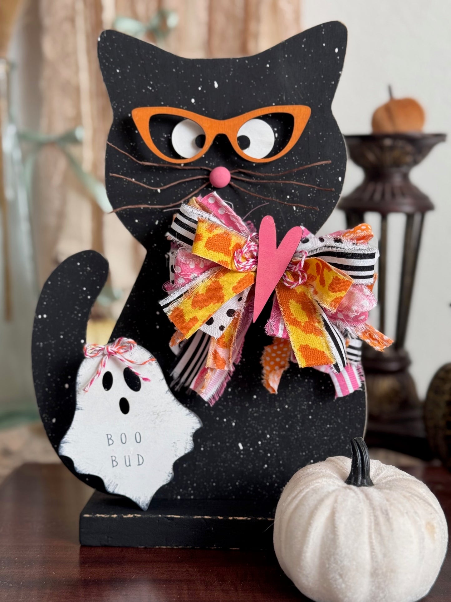 Halloween Cat Wood Cutout and Kit