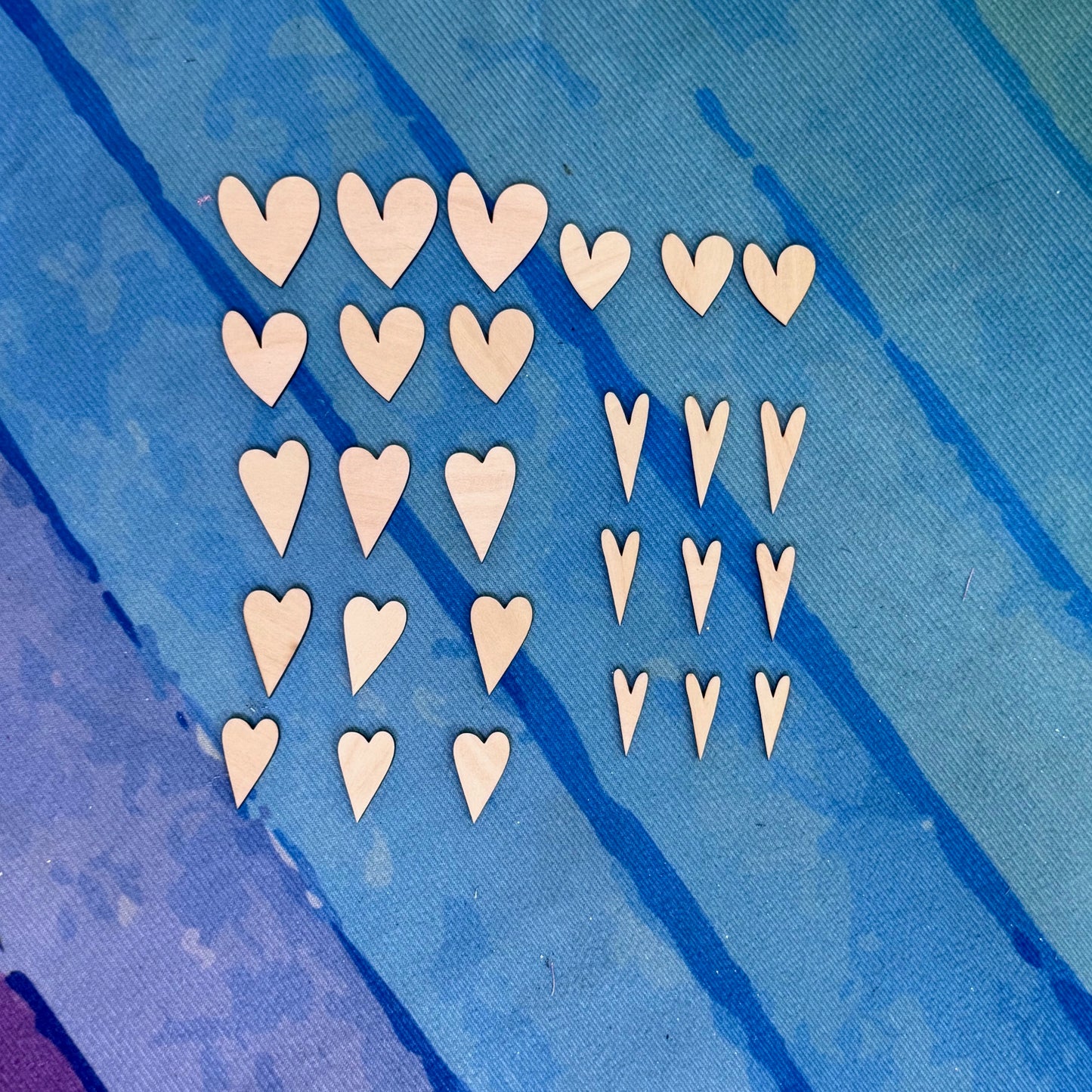 Wonky & Primitive Wood Hearts Packs