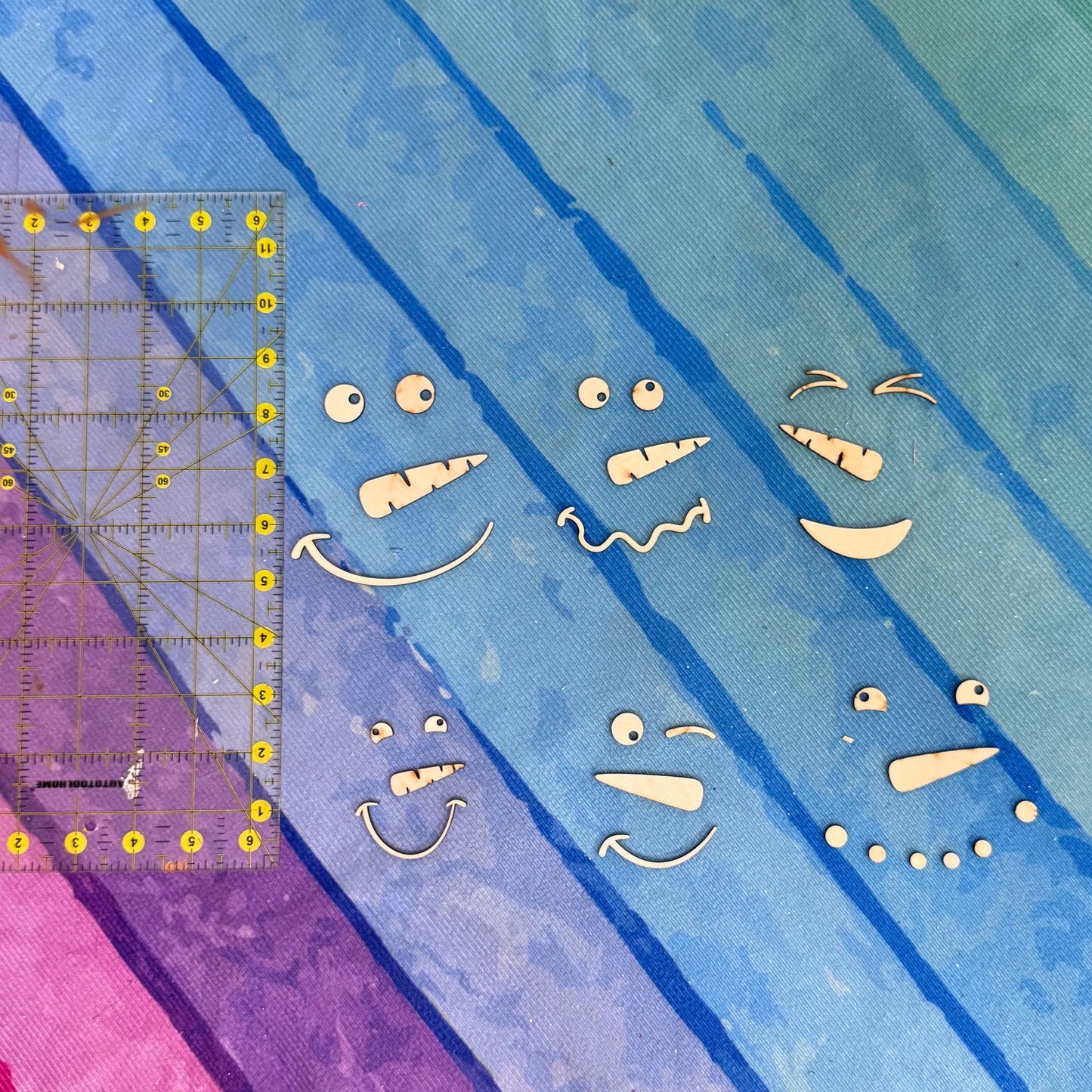Wood Snowman Faces Pack - Mix n' Match