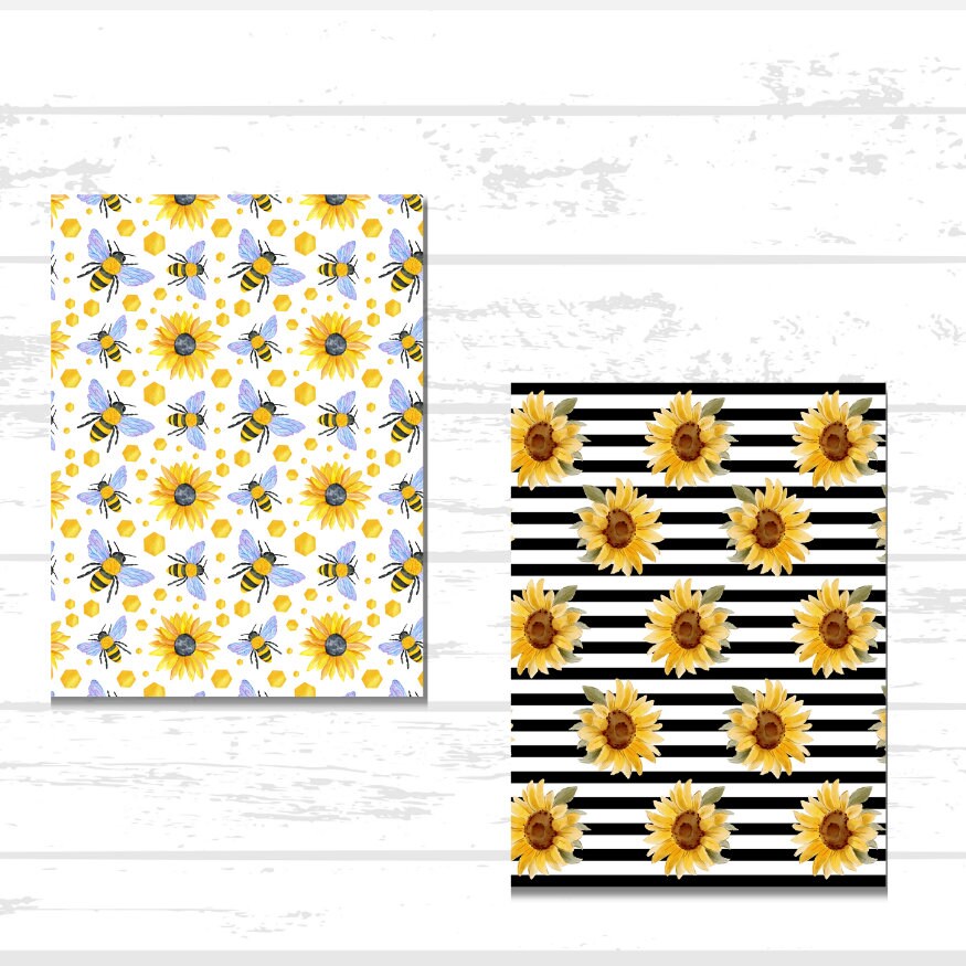 Sunflower Scrapbook Paper Bundle