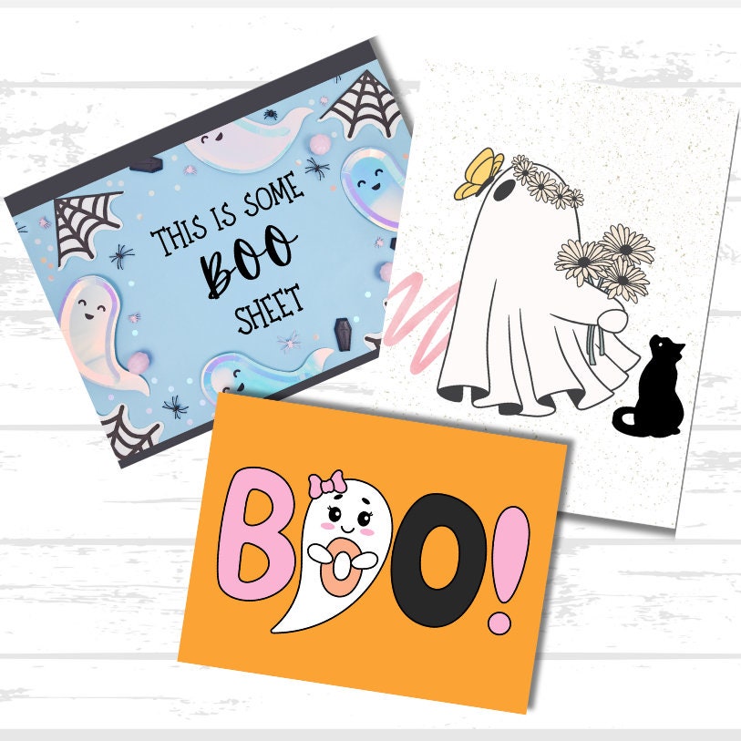 Halloween Ghost Printable Paper Bundle