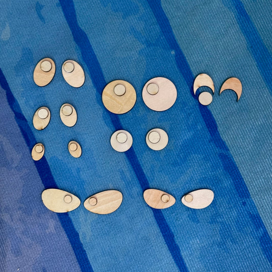Wood Eyes Cutouts for Characters