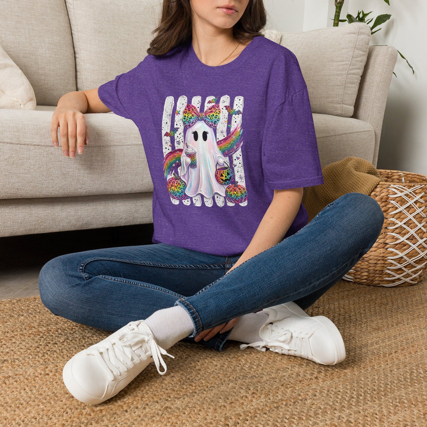 Rainbow Ghost Halloween T-shirt