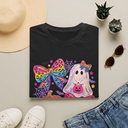 Rainbow Coquette Bow Halloween T-shirt