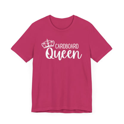 Cardboard Queen Graphic Tee | Pink, Aqua, Black with Crown | Crafty T-Shirt