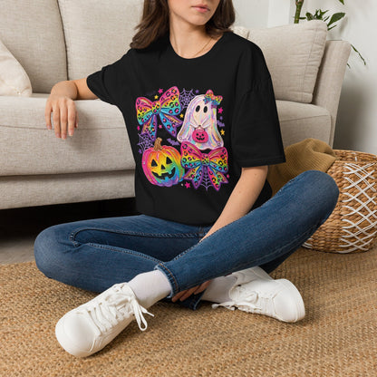 Rainbow Coquette Bow Halloween T-shirt