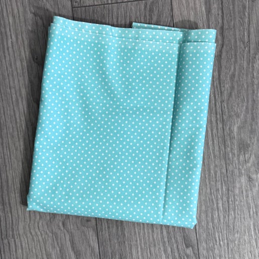 Fat Quarter: Teal Polka Dot Fabric
