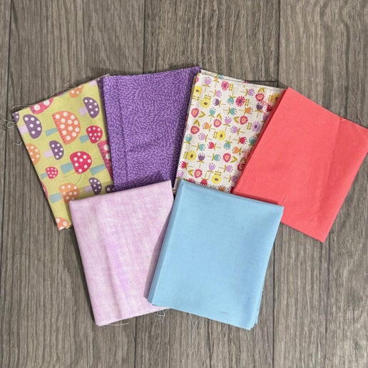 6 Fabric Bundle: "Shroomland"