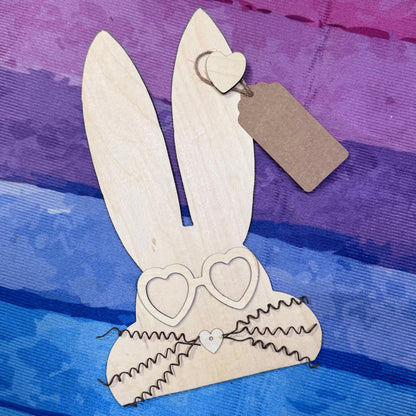 Chubby Bunny Wood Cutout and Kit