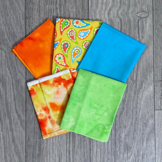 5 Fabric Bundle: "Color me Happy"