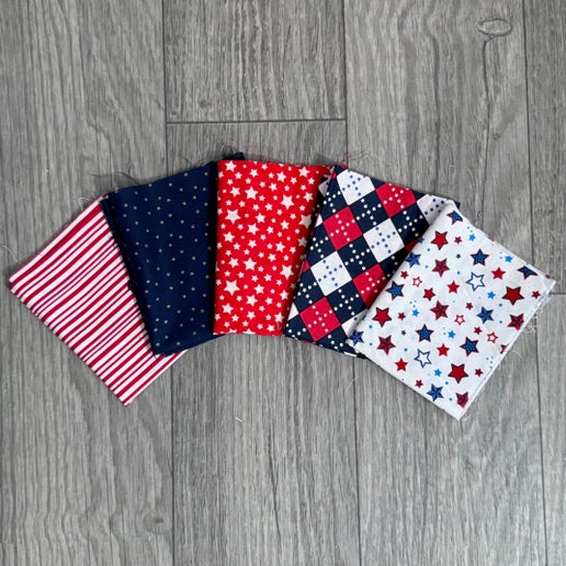 5 Fabric Bundle: "Star Spangled Bundle"