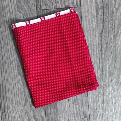 Fat Quarter: Red with Small White Polka Dots Fabric
