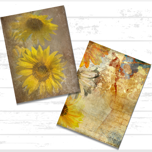 Vintage Floral Scrapbook Paper Bundle