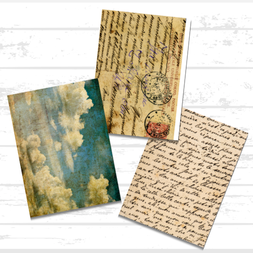 Vintage Patterned Scrapbook Paper Bundle