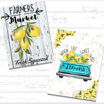 Lemons Variety Printable Bundle | Summer Fruit