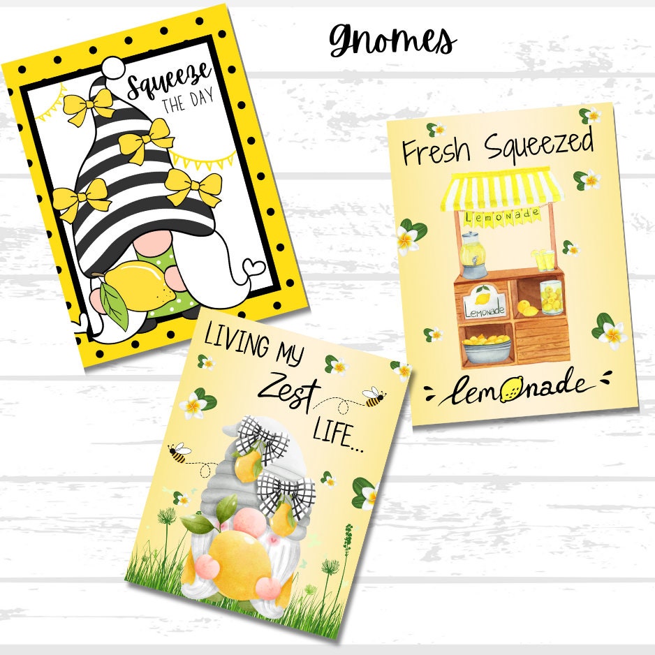 Lemons Variety Printable Bundle | Summer Fruit