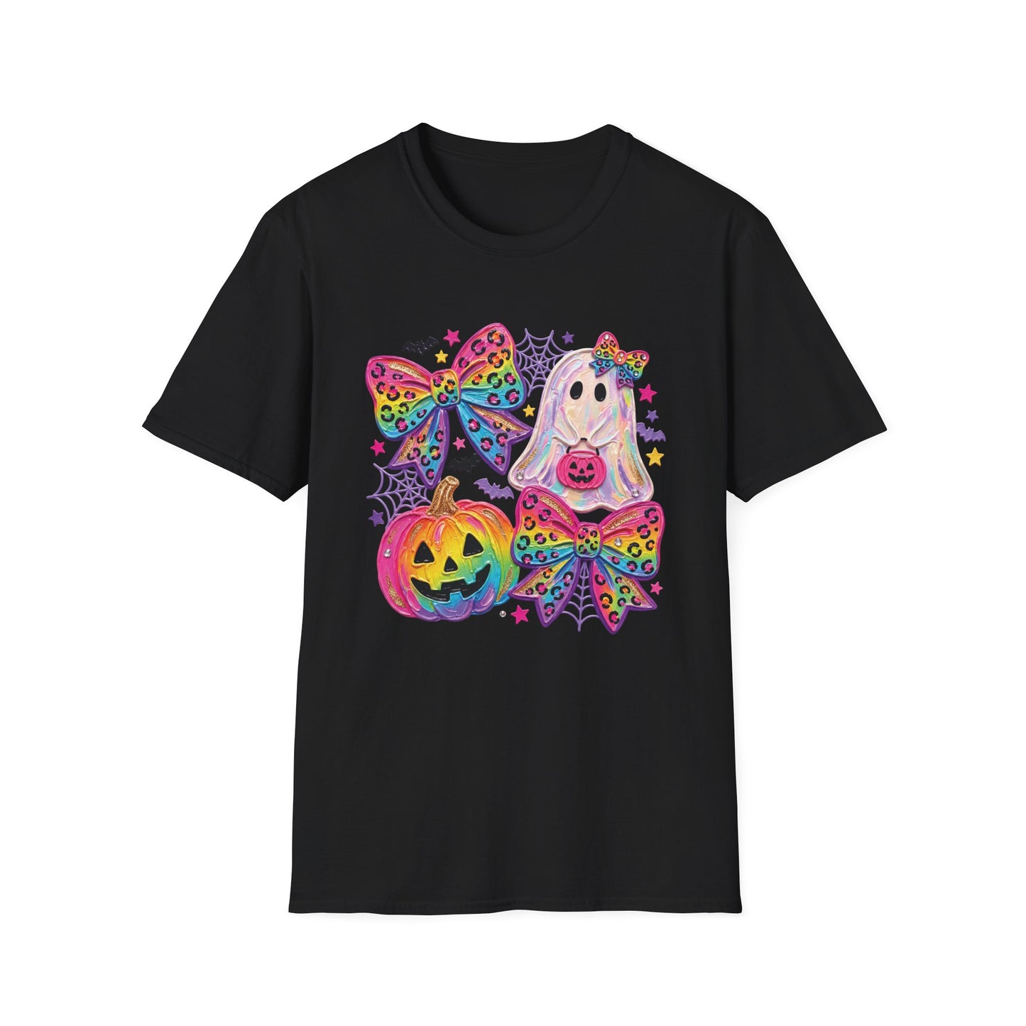 Rainbow Coquette Bow Halloween T-shirt