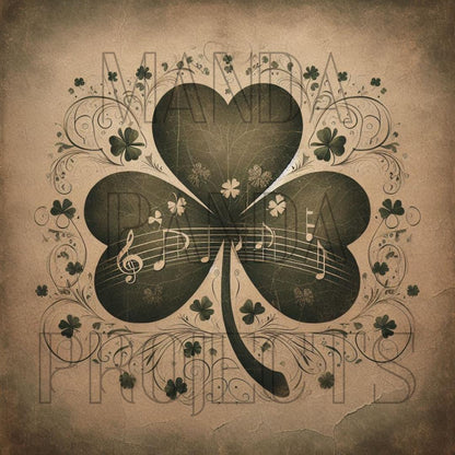 St. Patricks Day Vintage Shamrock Printable Bundle