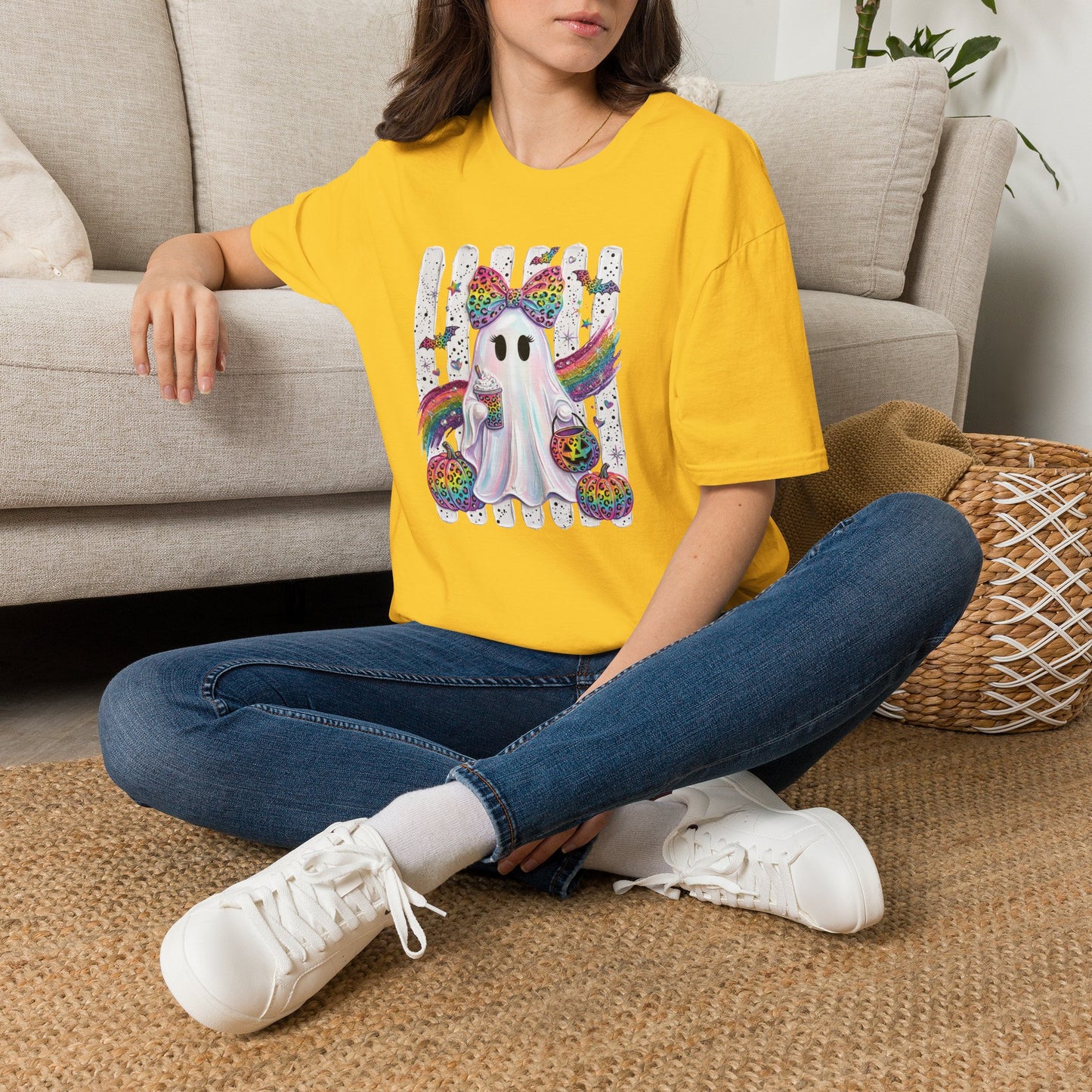 Rainbow Ghost Halloween T-shirt