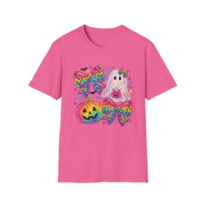 Rainbow Coquette Bow Halloween T-shirt