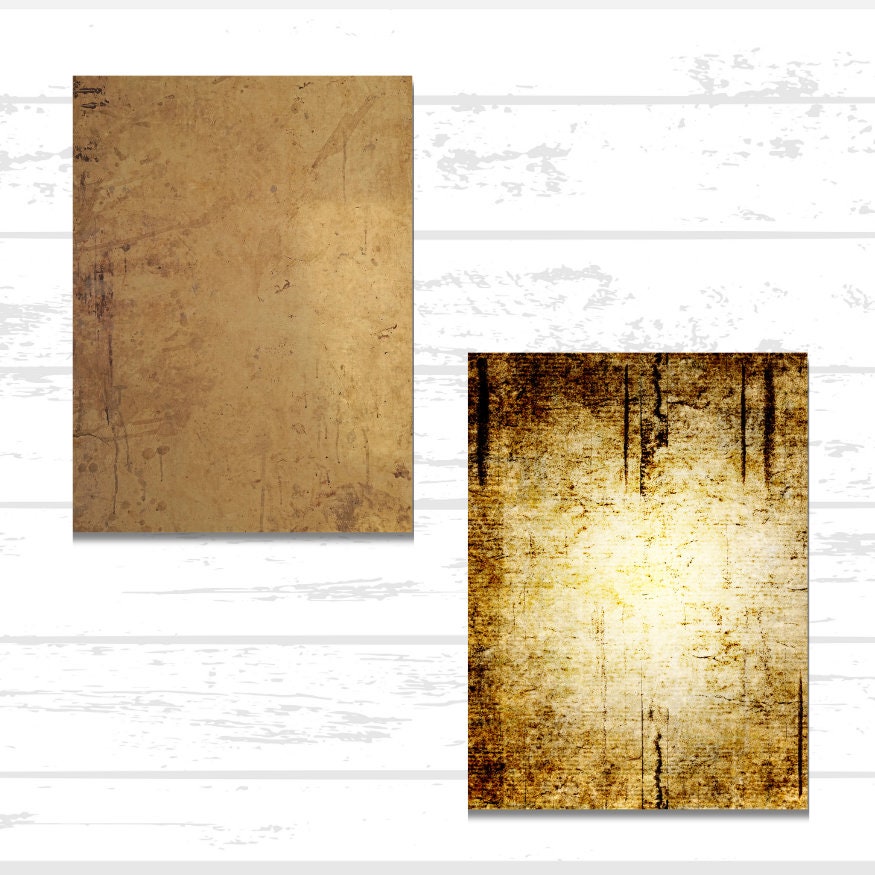 Digital Vintage Grunge Printable Scrapbook Paper Bundle