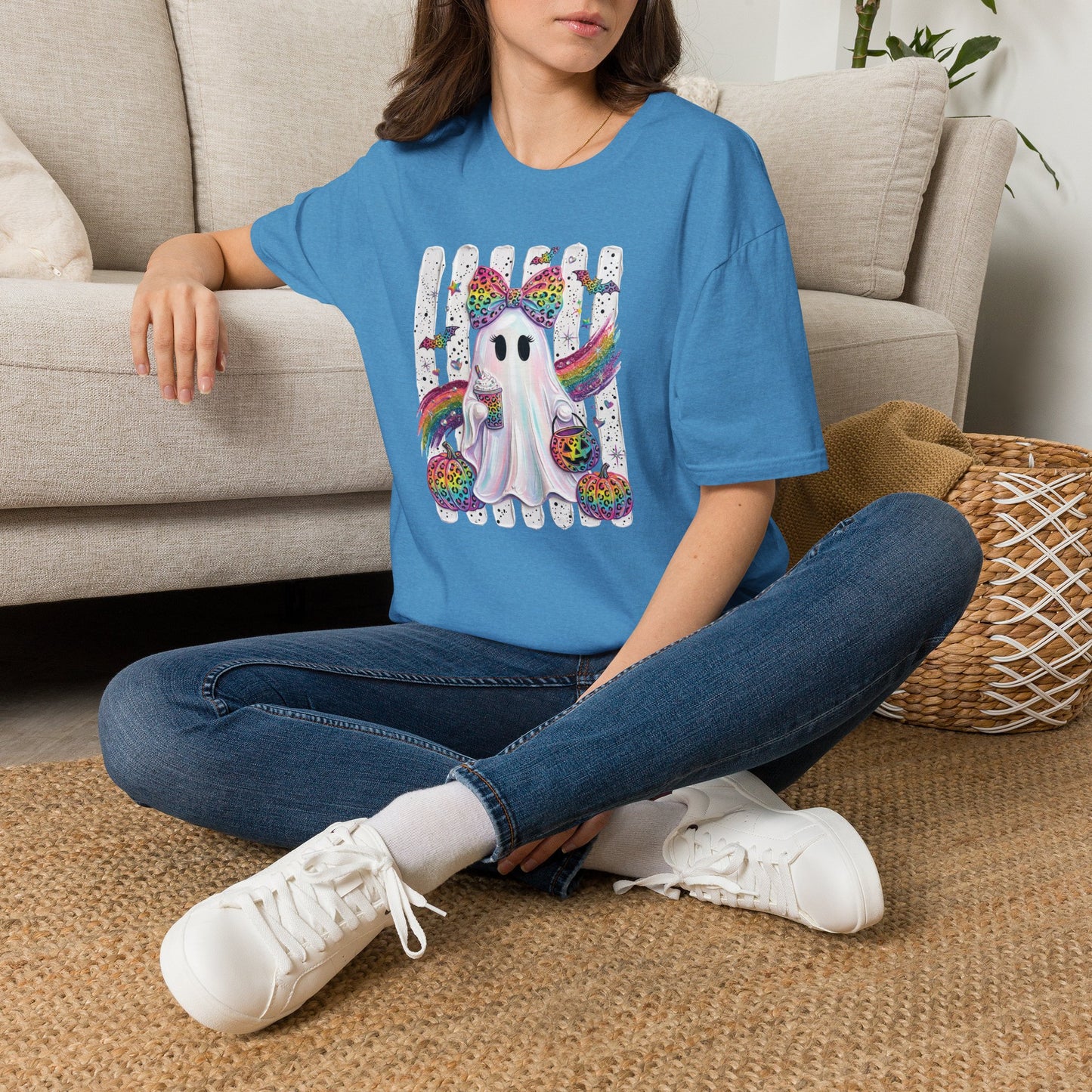 Rainbow Ghost Halloween T-shirt